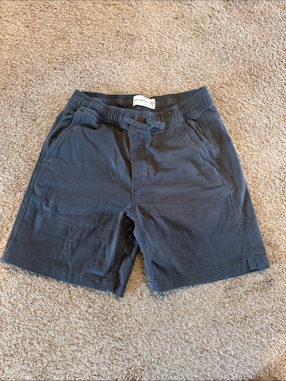 abercrombie kids Black Elastic-Waist Casual Shorts